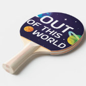 Cosmic Illustration uit deze World Outer Space Tafeltennisbatje (Voorkant Gekanteld)