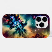 Cosmic indigo explodeerde mesmerizing space landsc Case-Mate iPhone case (Achterkant (horizontaal))