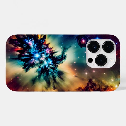 Cosmic indigo explodeerde mesmerizing space landsc Case-Mate iPhone case (Achterkant (horizontaal))