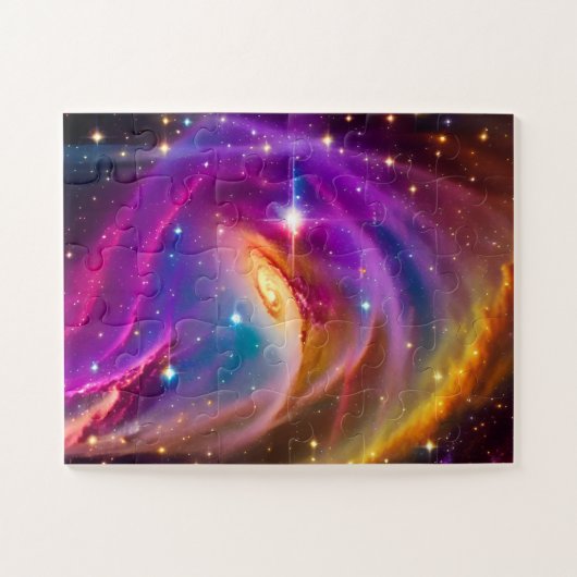 Cosmic Indigo Galaxy Amazing Dance Universe Party Legpuzzel (Horizontaal)