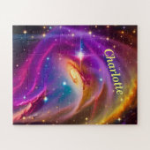 Cosmic Indigo Galaxy Paarse Dance Space Universe Legpuzzel (Horizontaal)