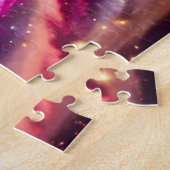 Cosmic Indigo Galaxy Paarse Dance Space Universe Legpuzzel (Zijkant)