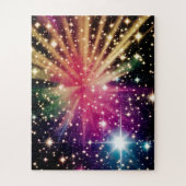 Cosmic Indigo Stars Dance over het zwaarste univer Legpuzzel (Verticaal)