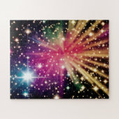 Cosmic Indigo Stars Dance over het zwaarste univer Legpuzzel (Horizontaal)