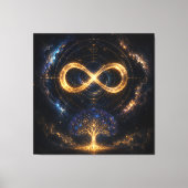 Cosmic Infinity Boom Des Levens Canvas Kunst (Voorkant)