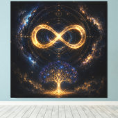 Cosmic Infinity Boom Des Levens Canvas Kunst (Insitu (Houten vloer))
