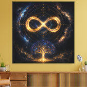 Cosmic Infinity Boom Des Levens Canvas Kunst (Insitu (Woonkamer))