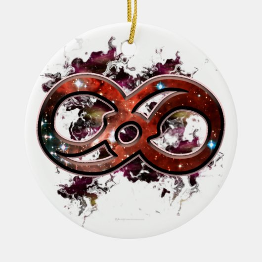 Cosmic Infinity Keramisch Ornament (Voorkant)