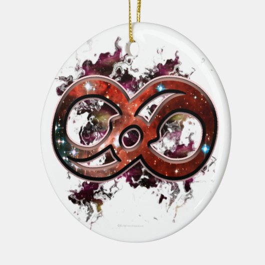 Cosmic Infinity Keramisch Ornament (Links)