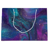 Cosmic Ink | Turquoise Blue Paars Galaxy Nebula Groot Cadeauzakje (Voorkant)