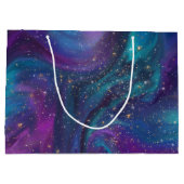 Cosmic Ink | Turquoise Blue Paars Galaxy Nebula Groot Cadeauzakje (Achterkant)