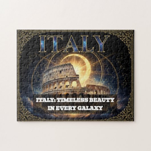 Cosmic Italy Roman Colosseum Celestial Art Legpuzzel (Horizontaal)