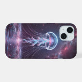Cosmic Jellyfish iphone 15 Hoesje (Achterkant horizontaal)