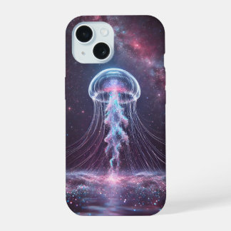Cosmic Jellyfish iphone 15 Hoesje
