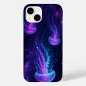 Cosmic Jellyfish Space Esthetische iPhone Case (Achterkant)