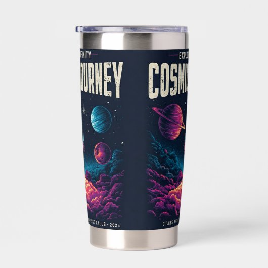 Cosmic Journey Rocket Launch Explore tumbler water Geïsoleerde Drinkbeker (Rechts)