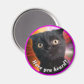 COSMIC KAT BUDDY CLASSIC ROND STICKER MAGNEET (Voorkant / Achterkant)
