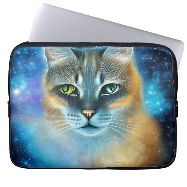 Cosmic Kat Laptop Sleeve (Voorkant)