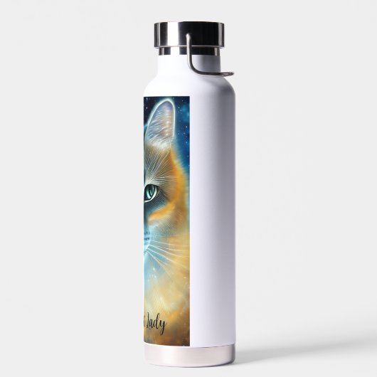 Cosmic Kat Monogram Waterfles (Links)