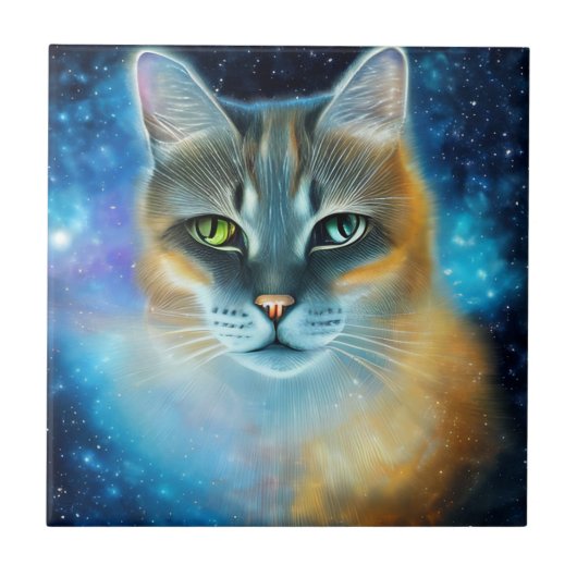 Cosmic Kat Tegeltje (Voorkant)