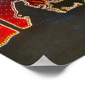 Cosmic Kerstmis Poster (Hoek)