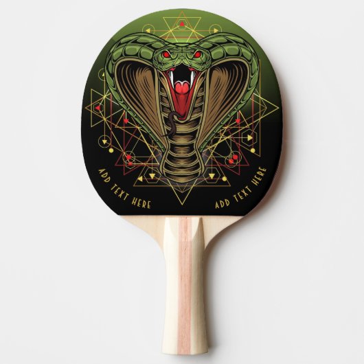 Cosmic King Cobra Ping Pong Paddle Tafeltennisbatje (Voorkant)