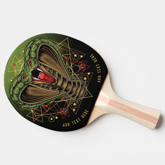 Cosmic King Cobra Ping Pong Paddle Tafeltennisbatje (Zijkant)