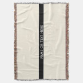 Cosmic Latte Cream, aangepaste naam of tekst hier Deken (Voorkant Verticaal)