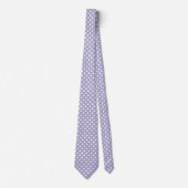 Cosmic lavender paarse polka dots stropdas (Voorkant)