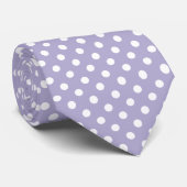 Cosmic lavender paarse polka dots stropdas (Opgerold)