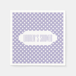 Cosmic lavender polka stipt aangepast papier serve servet