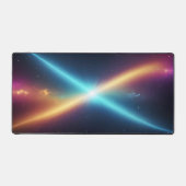 Cosmic Light Collision Abstract Glowing Space Bureaumat (Voorkant)