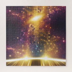 Cosmic light speed galaxster dimensie landschap legpuzzel
