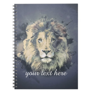 COSMIC LION KING   Aangepast Notitieboek (80 pagin