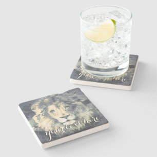 COSMIC LION KING   Aangepast Onderzetter steen