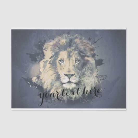 COSMIC LION KING | Aangepast weefselpapier Tissuepapier (Voorkant)