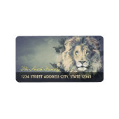 COSMIC LION KING | Aangepaste Adresetiketten Etiket (Voorkant)