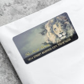 COSMIC LION KING | Aangepaste Adresetiketten Etiket