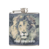 COSMIC LION KING | Aangepaste flessen met vinylvlo Heupfles (Voorkant)