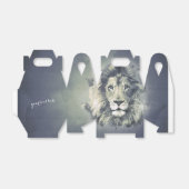 COSMIC LION KING | Aangepaste Gable Favor Cadebox Bedankdoosjes (Uitgevouwen)