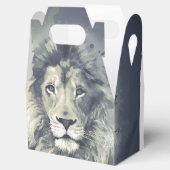 COSMIC LION KING | Aangepaste Gable Favor Cadebox Bedankdoosjes (Geopend)