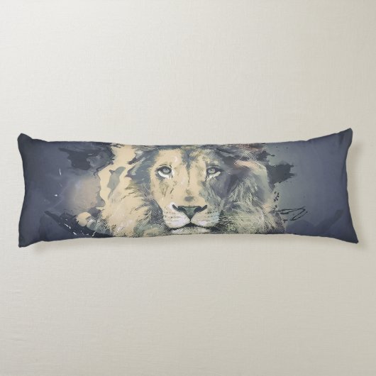 COSMIC LION KING | Aangepaste hoofdpijp Lichaamskussen (Achterkant)