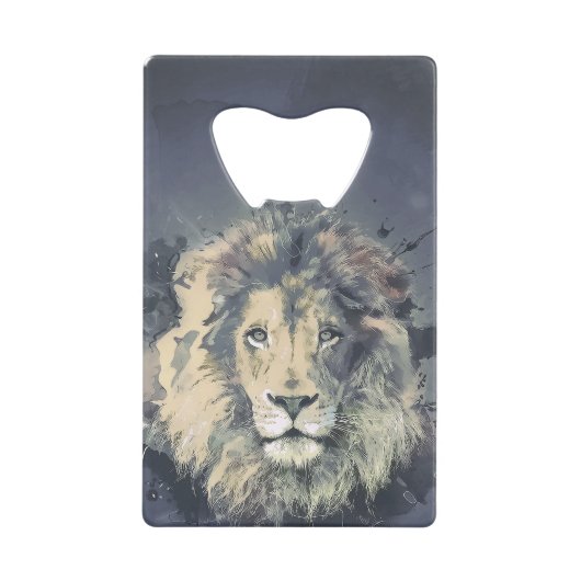 COSMIC LION KING |Aangepaste Kaart flesopening voo Creditkaart Flessenopener (Voorkant)