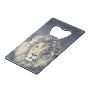 COSMIC LION KING  Aangepaste Kaart flesopening voo Creditkaart Flessenopener