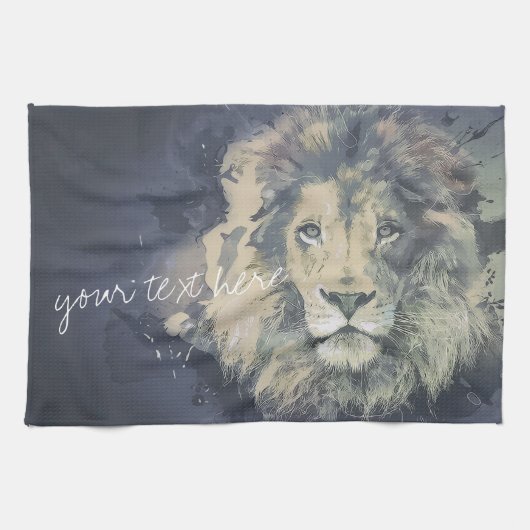 COSMIC LION KING | Aangepaste keukenhanddoek (Horizontaal)