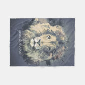 COSMIC LION KING | Aangepaste vlootbank Fleece Deken (Voorkant (Horizontaal))