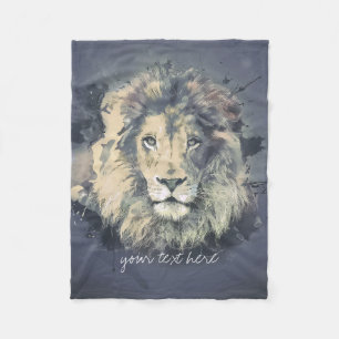 COSMIC LION KING   Aangepaste vlootbank Fleece Deken