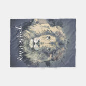 COSMIC LION KING | Aangepaste vlootbank Fleece Deken (Voorkant (Horizontaal))