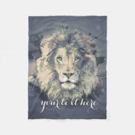 COSMIC LION KING | Aangepaste vlootbank Fleece Deken