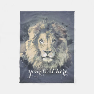 COSMIC LION KING   Aangepaste vlootbank Fleece Deken